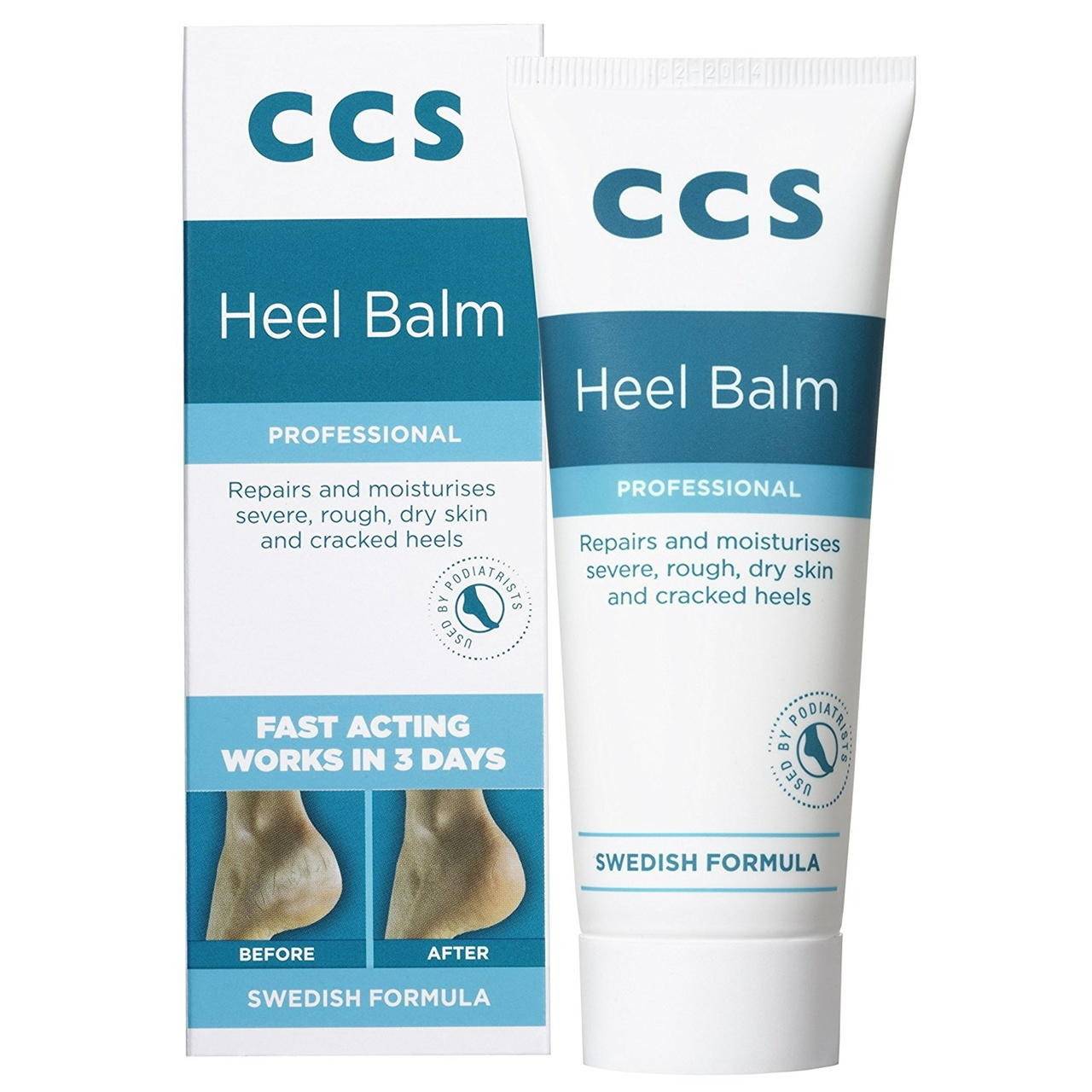 CCS Swedish Foot Heel Balm For Rough Dry And Cracked Heels - 75g - UKMEDI