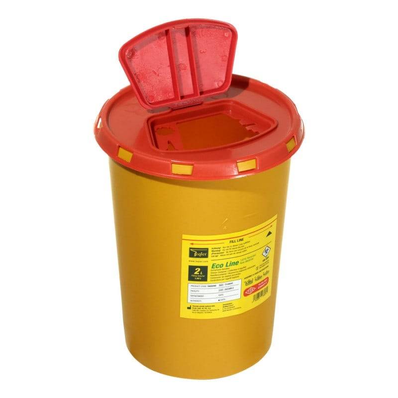 2 Litre Eco Line Sharps Bin - UKMEDI