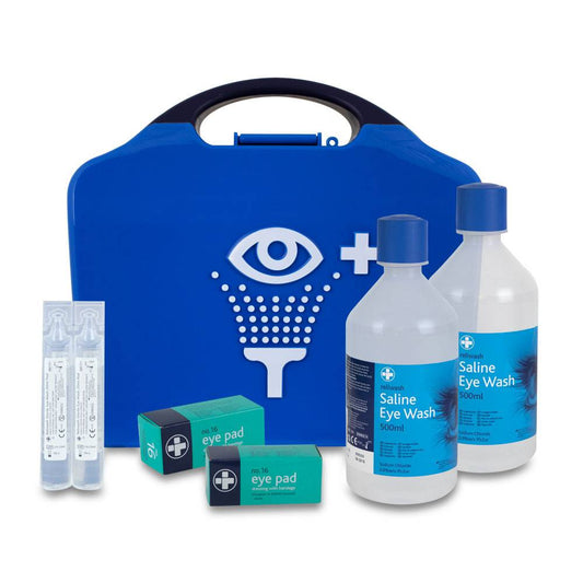 Double Eye Wash Station in Blue Aura3 Box