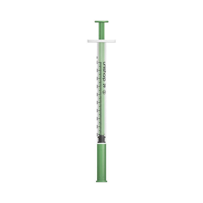 1ml 0.5 inch 29g Green Unisharp Syringe and Needle u100