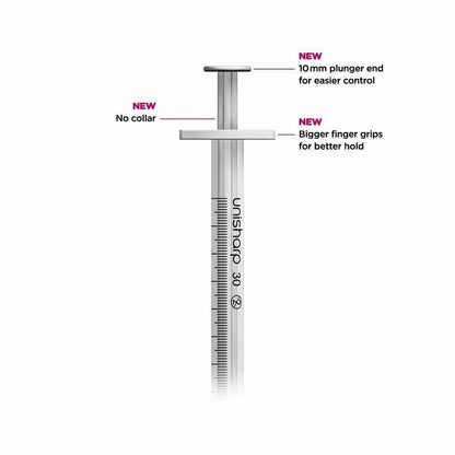 Unisharp 1ml 0.5 inch 27g Unisharp Syringe and Needle u100 UKMEDI UK Medical Supplies