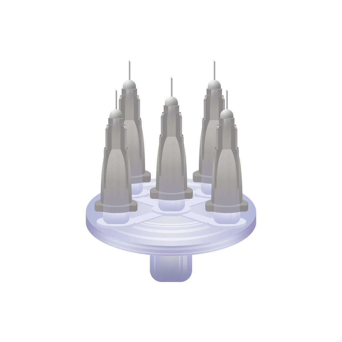 27g Grey 4mm x 5 Meso-relle Circular Multi Injector – UKMEDI