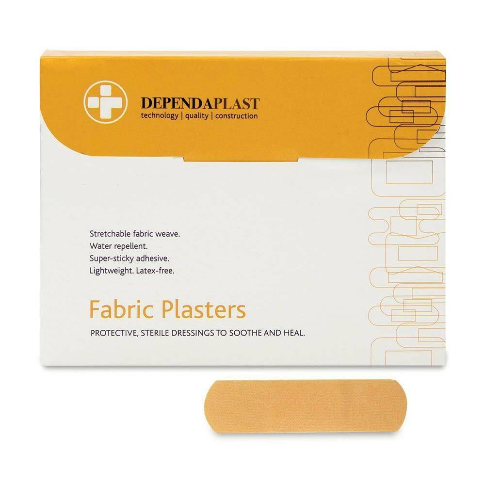 Dependaplast Fabric Plasters - 7.5cm x 2.5cm x 100 514 UKMEDI.CO.UK