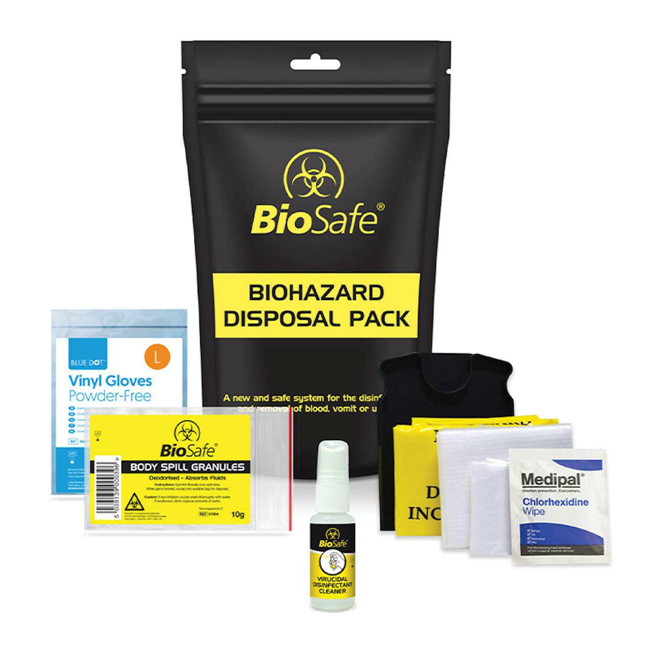 Body Fluid Clean-Up Pack - 1 Application 1011004 UKMEDI.CO.UK