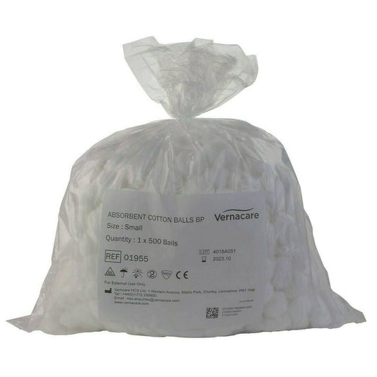 Small Cotton Wool Balls 500 non sterile