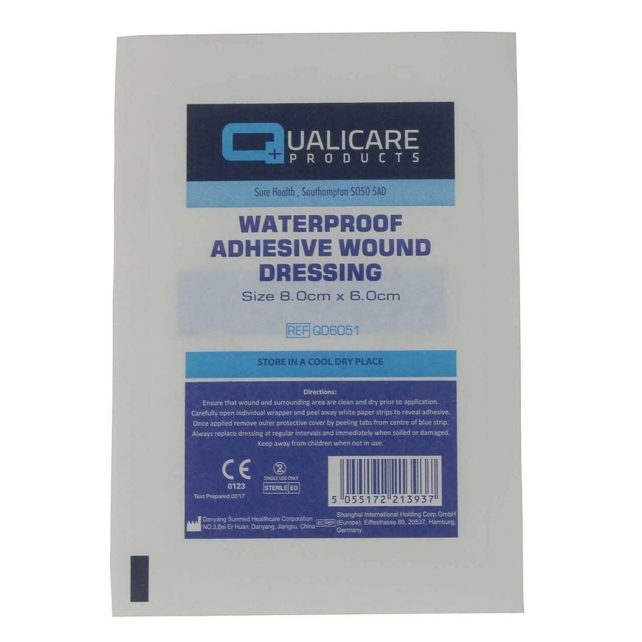 Waterproof Adhesive Wound Dressing 8cm x 6cm