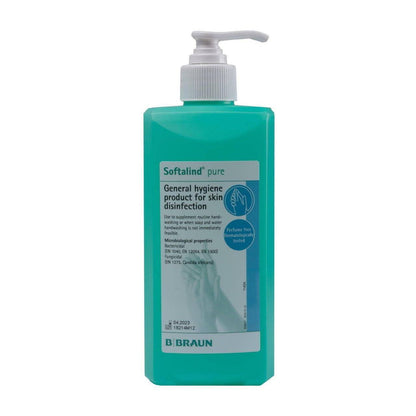 Softalind Pure 500ML Hand Disinfectant Bottle BBraun 19039 UKMEDI.CO.UK