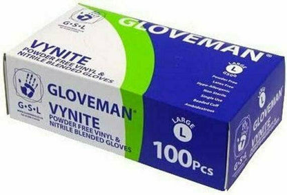 Gloveman Blue Vynite Powder Free Gloves - UKMEDI