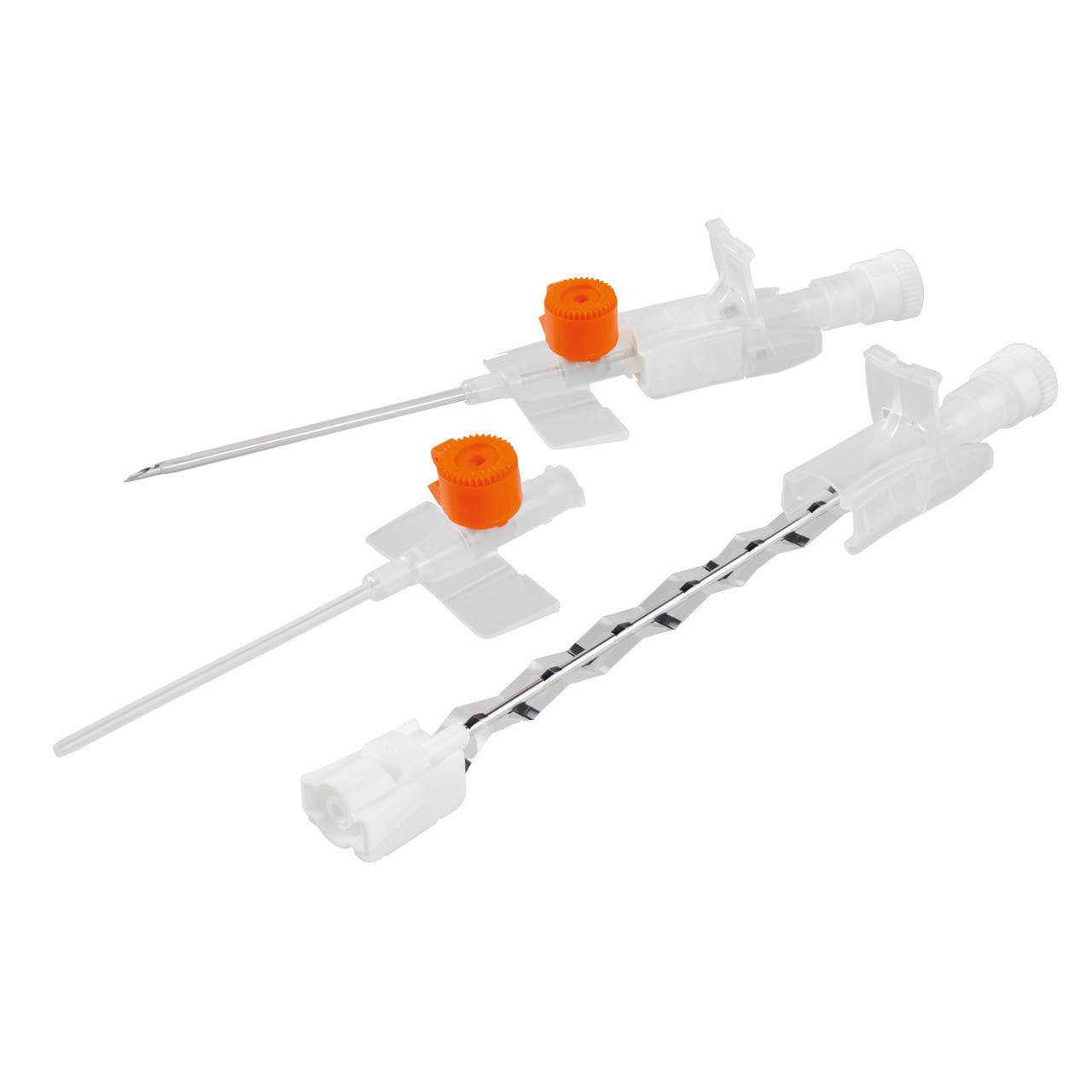 14g 45mm Orange BD Venflon Pro Safety Cannula with Injection Port