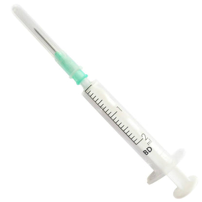 2ml + 21g 5/8" BD Discardit Luer Slip Syringe and Needle