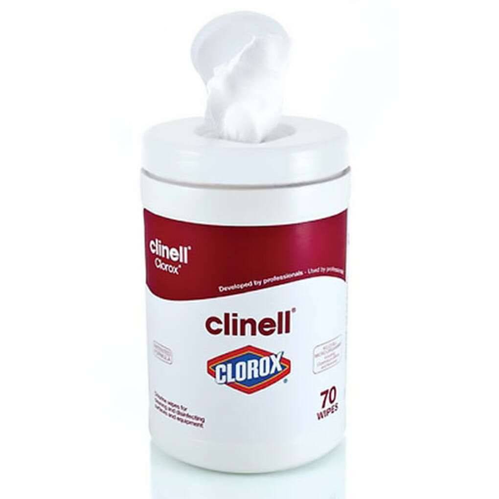 Clinell - Clinell Clorox Wipes Tub of 70 - CCLX70 UKMEDI.CO.UK UK Medical Supplies