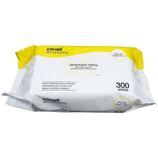 Clinell Detergent Wipes Pack of 300 - UKMEDI
