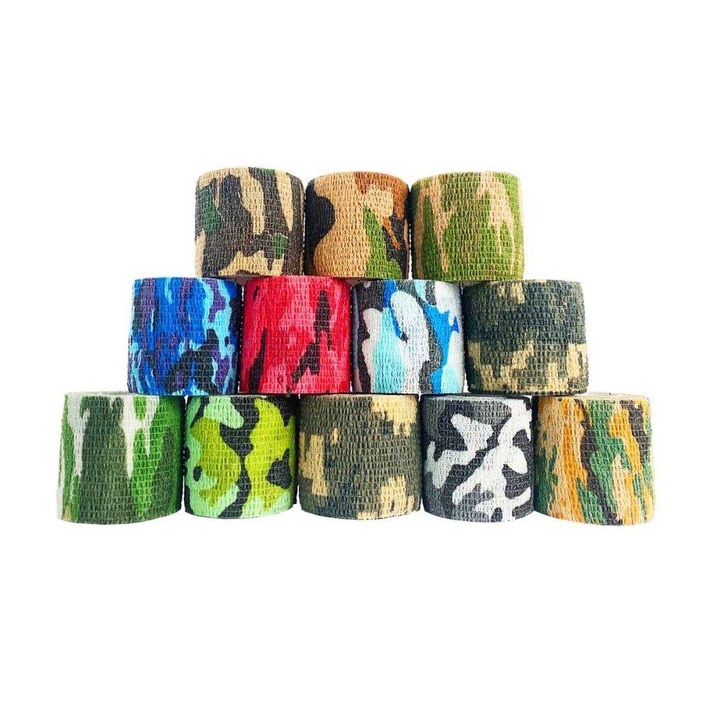 5cm x 4.5m Inksafe Camouflage Self Adherent Cohesive Bandages Box of 12 - UKMEDI