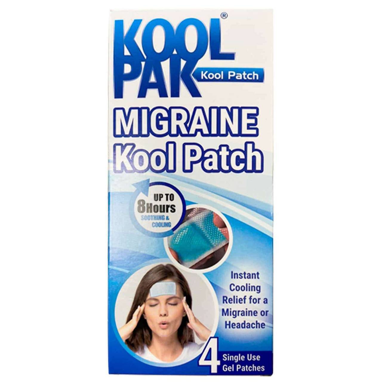 Koolpak - Koolpak Migraine Cooling Patch 4 Pack - MIGR48 UKMEDI.CO.UK UK Medical Supplies