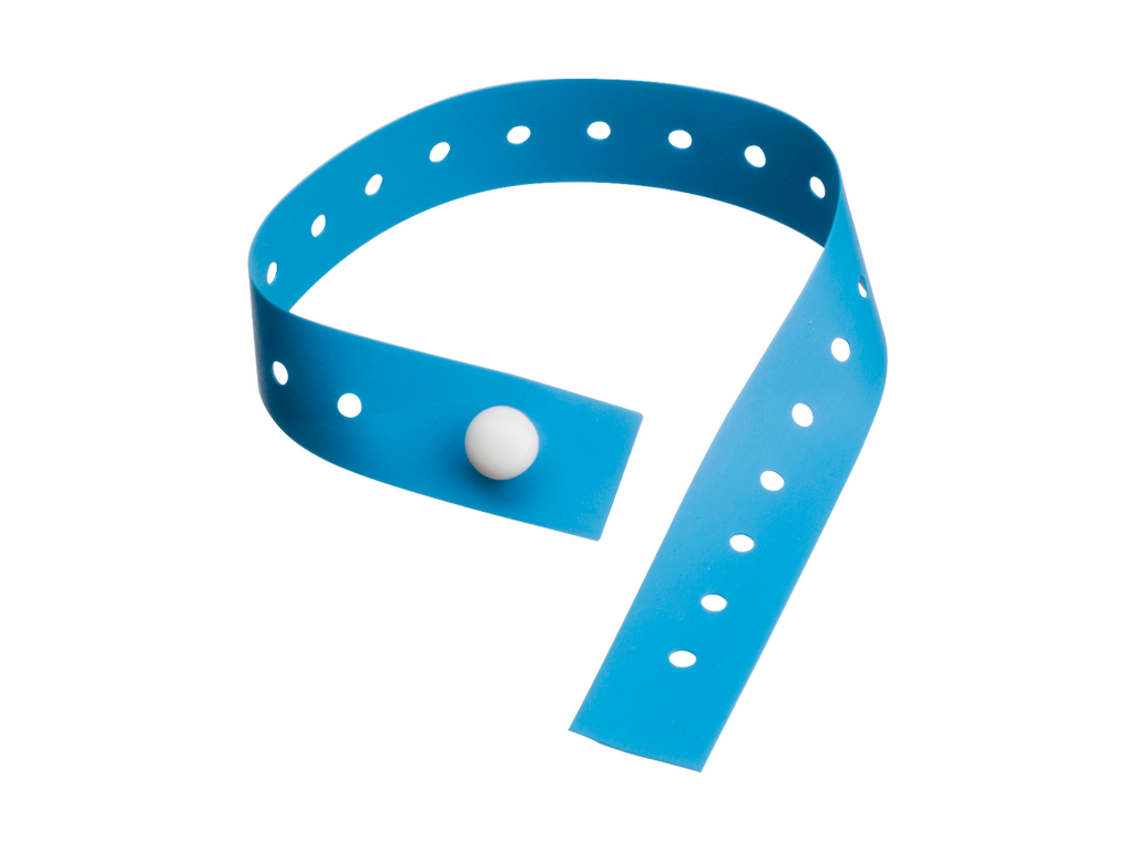 Blue Tourniquet Single-Use Adult Band With Single Button Fastening
