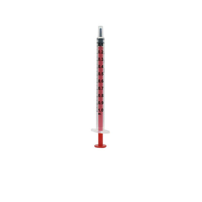 1ml Acuject Low Dead Space Syringes Red