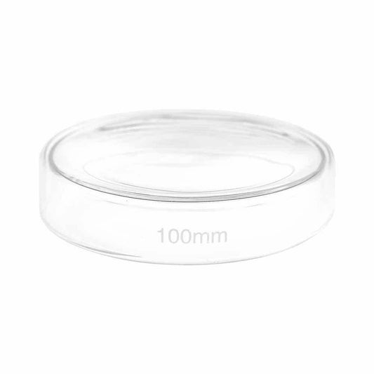 100mm Glass Petri Dish Teqler 135841 UKMEDI.CO.UK