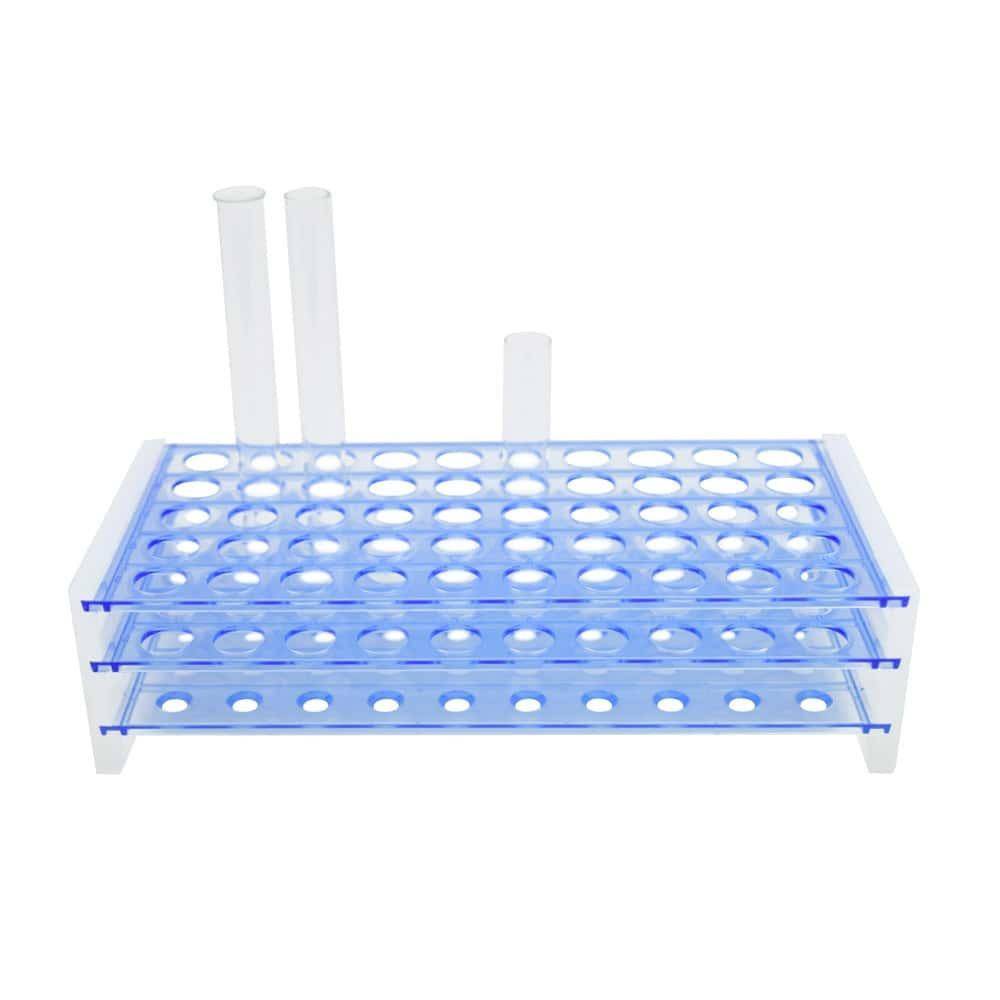 50 Slot Plastic Test Tube Rack 7 x 21.5 x 10.5 cm