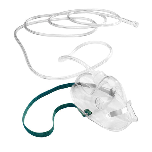 Adult Oxygen Mask with Safety Tube 210cm - UKMEDI