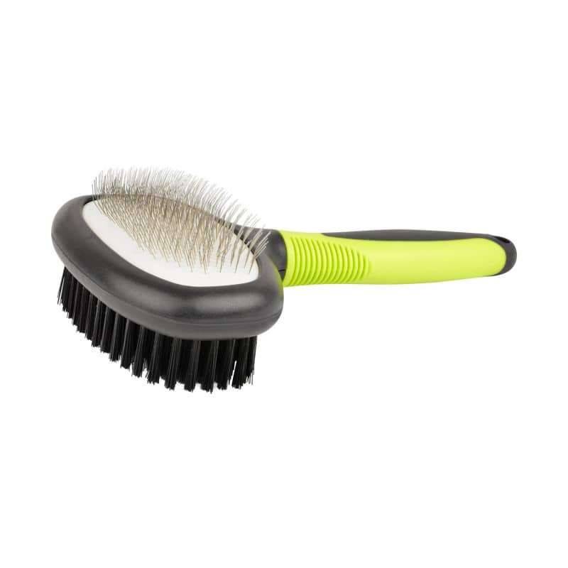 Teqler - Double-Sided Fur Brush with classic handle - T191749 UKMEDI.CO.UK UK Medical Supplies