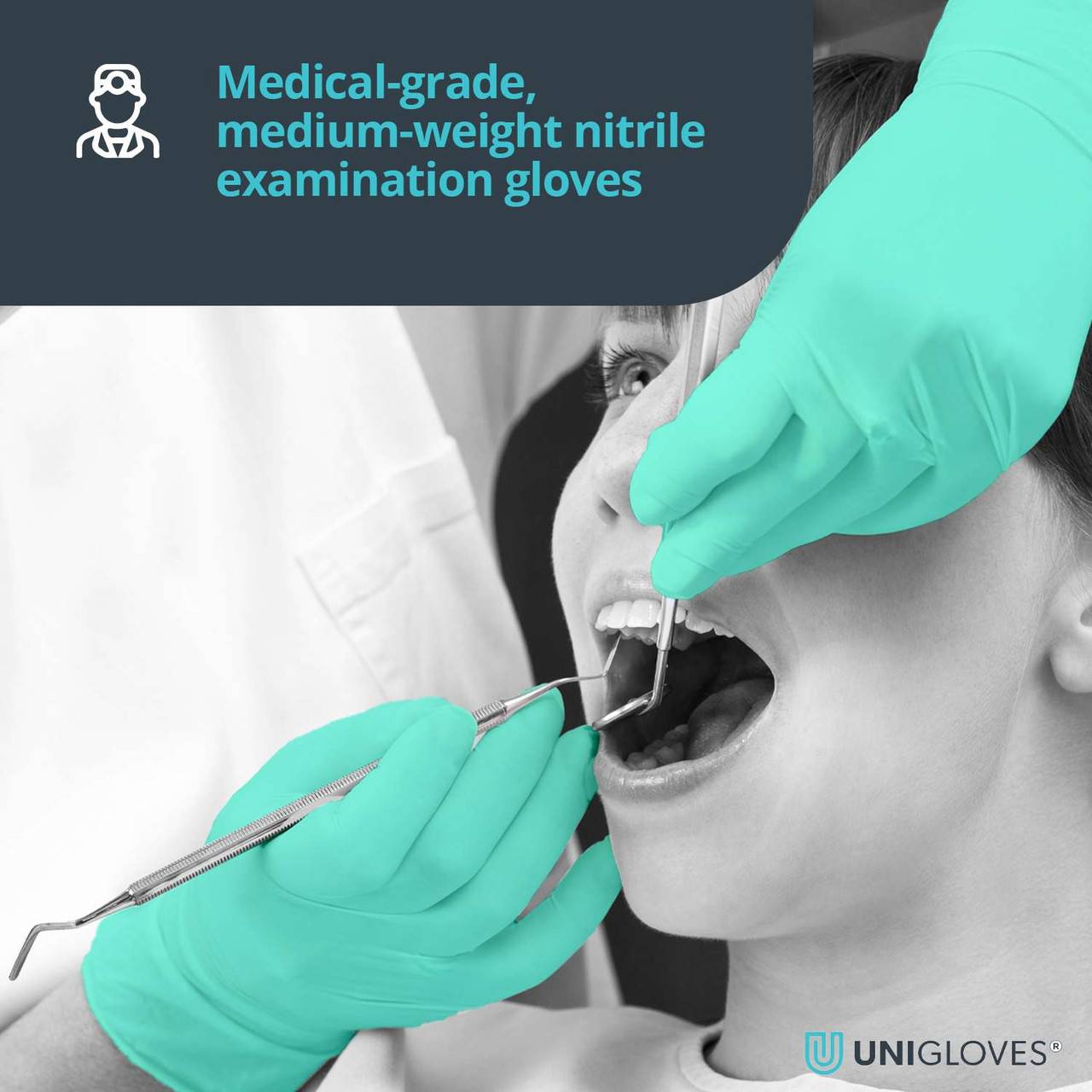 Unigloves Vitality Soft Nitrile Gloves - UKMEDI