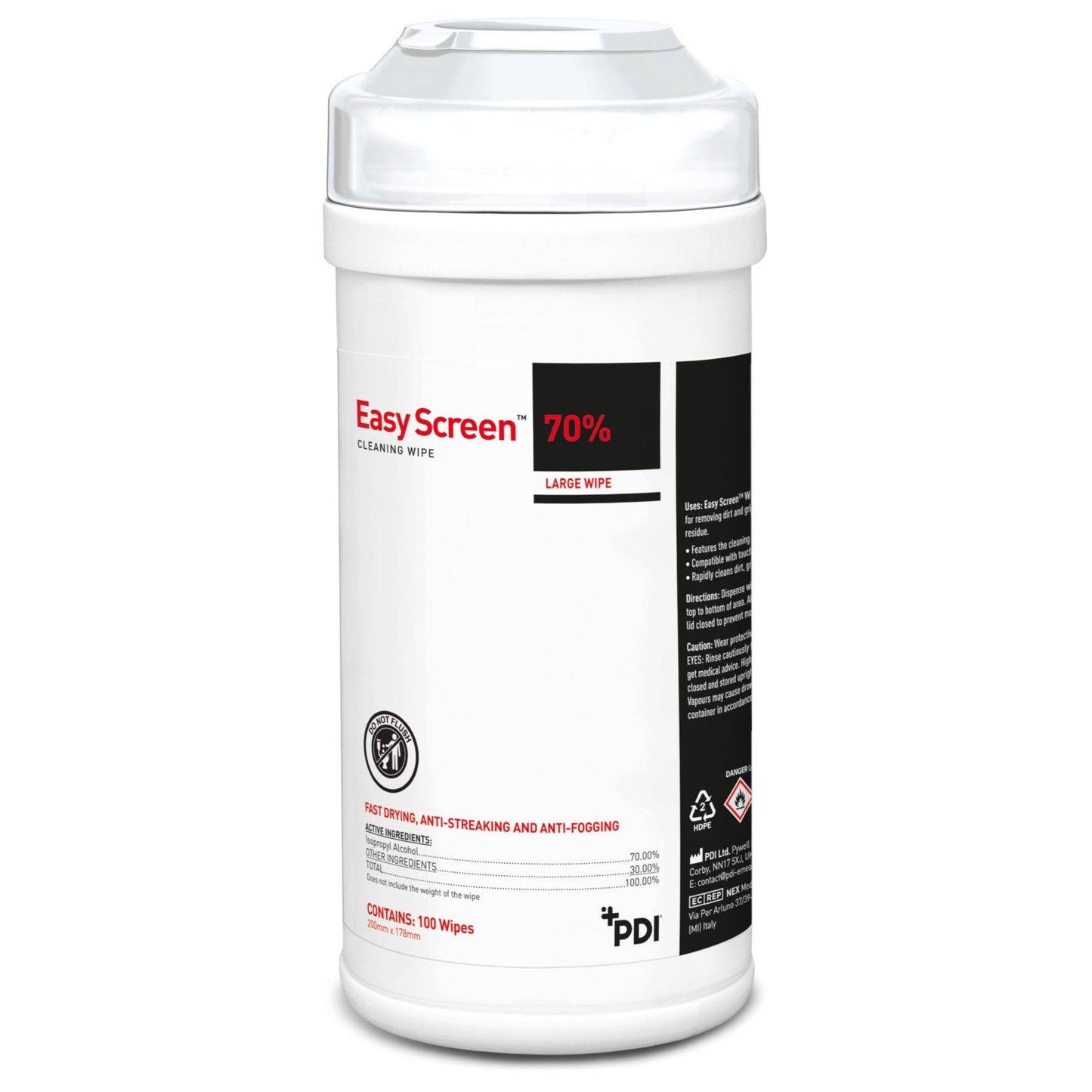 Easy Screen Cleaning Wipes Canister of 100